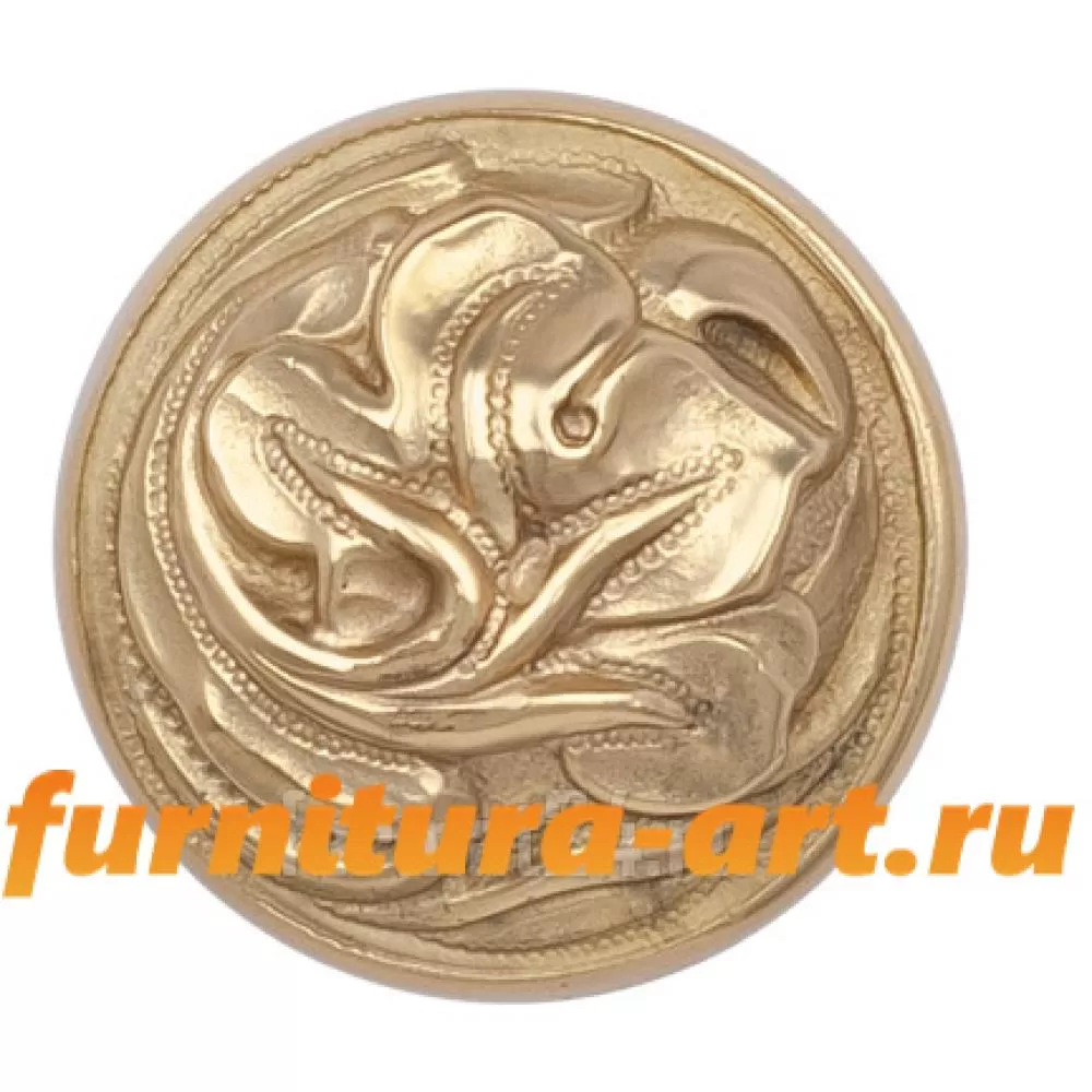 Ручка-кнопка, d=28 мм, материал латунь, цвет золото матовое, арт. 201272PB028OO стоимость 1 540 руб.