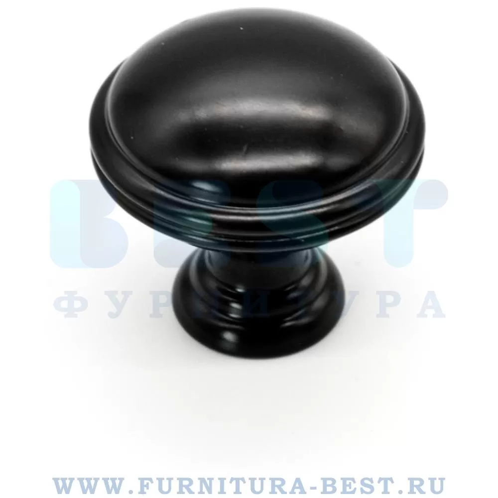 Ручка-кнопка, d=29*24 мм, материал металл, цвет лак черный матовый, арт. GR49-L31 стоимость 485 руб.