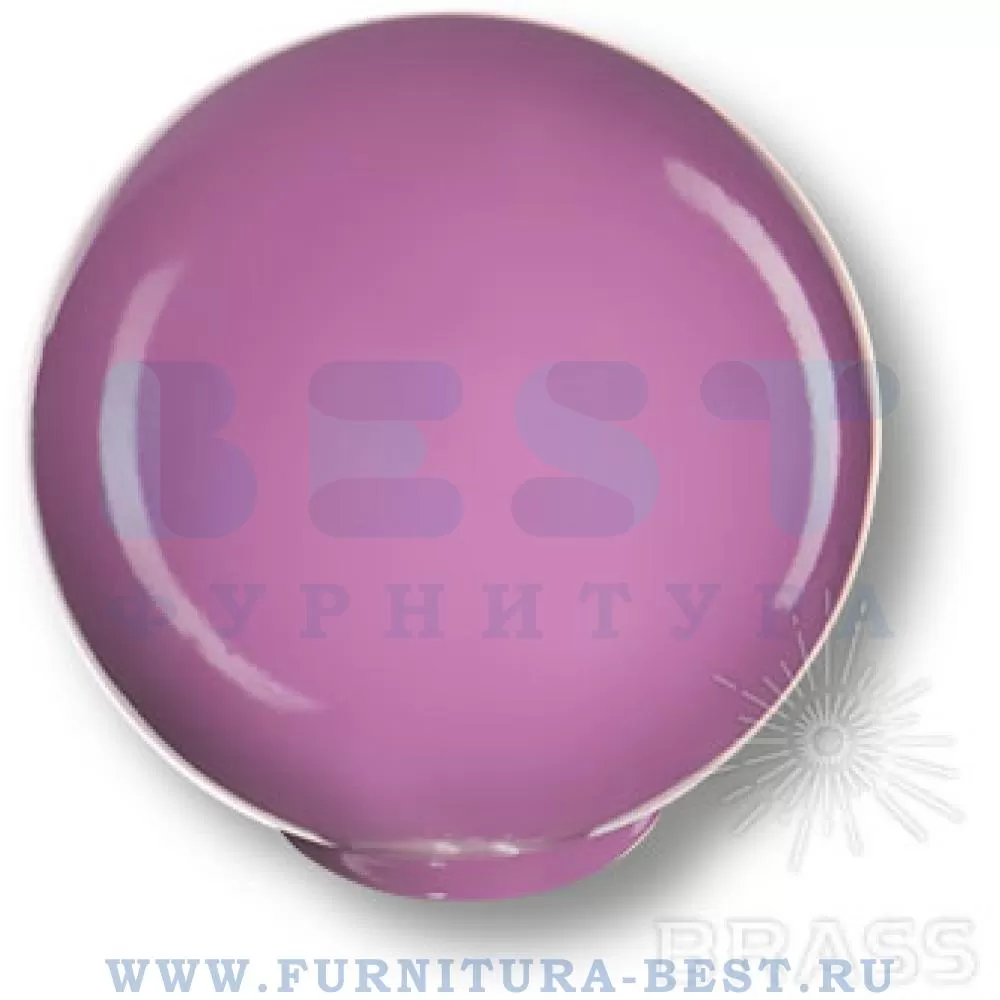 Ручка-кнопка, d=29*28 мм, материал пластик, цвет пластик (фиолетовый глянцевый), арт. 626MO1 стоимость 155 руб.