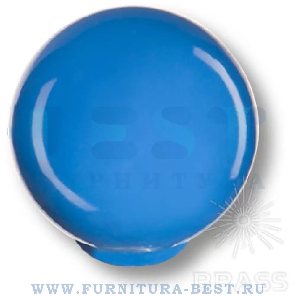 Ручка-кнопка, d=29*28 мм, материал пластик, цвет пластик (голубой глянцевый), арт. 626AZM1 стоимость 155 руб.