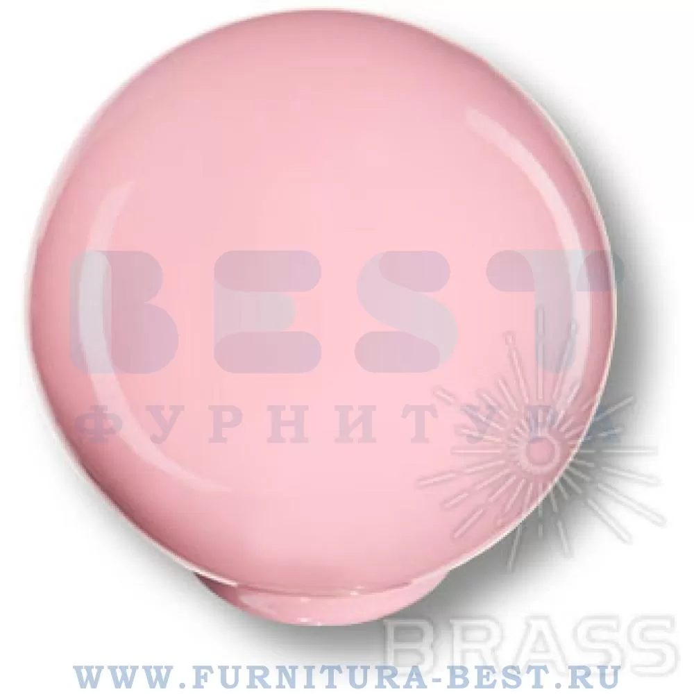 Ручка-кнопка, d=29*28 мм, материал пластик, цвет пластик (розовый глянцевый), арт. 626RS1 стоимость 155 руб.