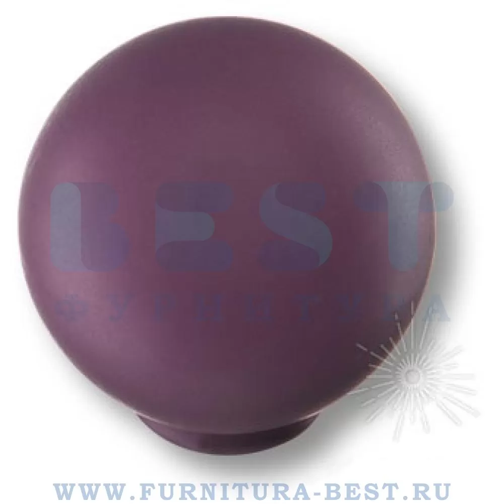Ручка-кнопка, d=29*28 мм, материал пластик, цвет пластик (фиолетовый матовый), арт. 626MOX стоимость 155 руб.