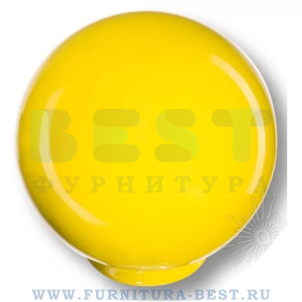 Ручка-кнопка, d=29*28 мм, материал пластик, цвет пластик (желтый глянцевый), арт. 626AM1 стоимость 155 руб.