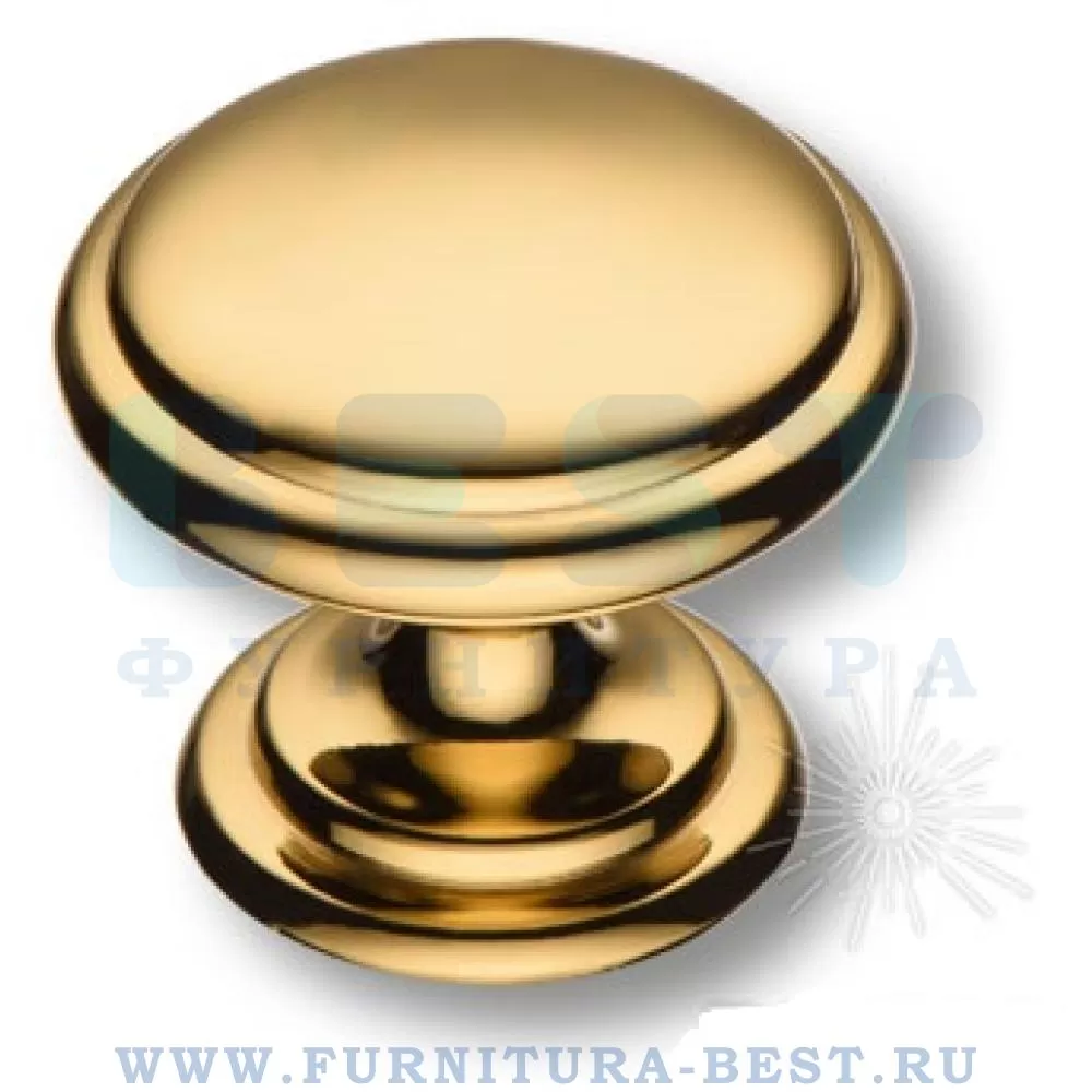Ручка-кнопка, d=30*24 мм, материал латунь, цвет глянцевое золото, арт. 0720-003-2 стоимость 2 475 руб.