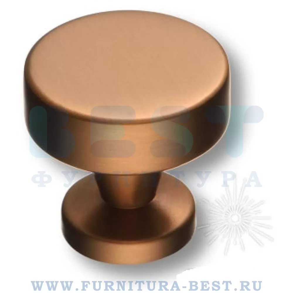 Ручка-кнопка, d=30*29 мм, материал цамак, цвет бронза, арт. 30-BRONZE стоимость 520 руб.