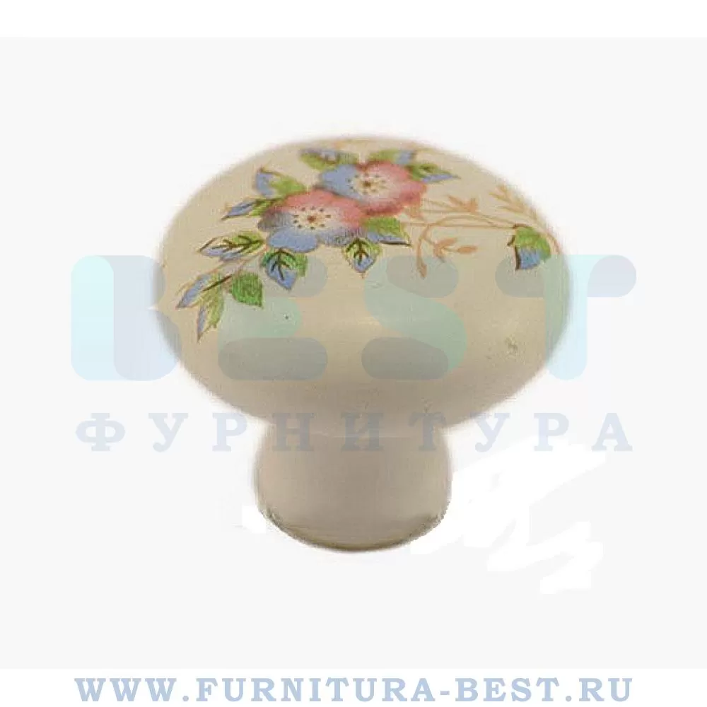 Ручка-кнопка, d=30 мм, материал керамика, цвет керамика, арт. 38010 стоимость 500 руб.