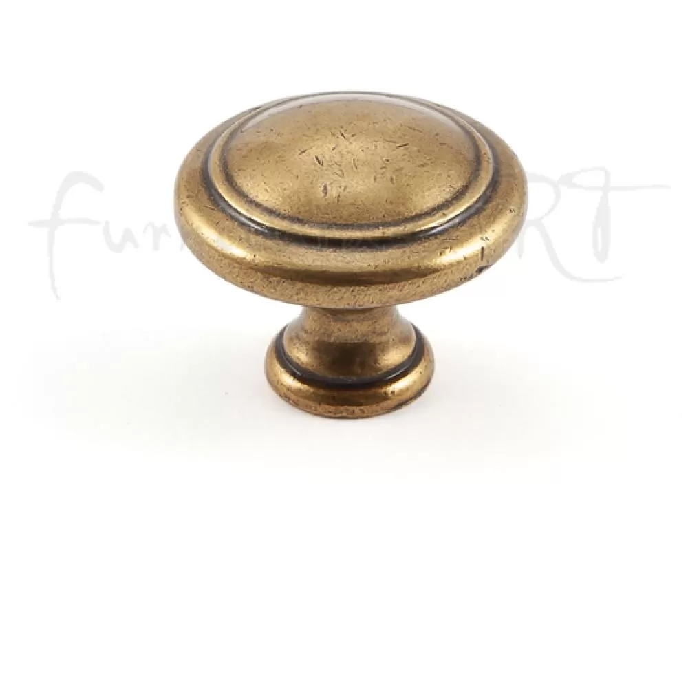 Ручка-кнопка, d=30 мм, материал металл, цвет бронза состаренная, арт. KH.15.000.ABV стоимость 290 руб.