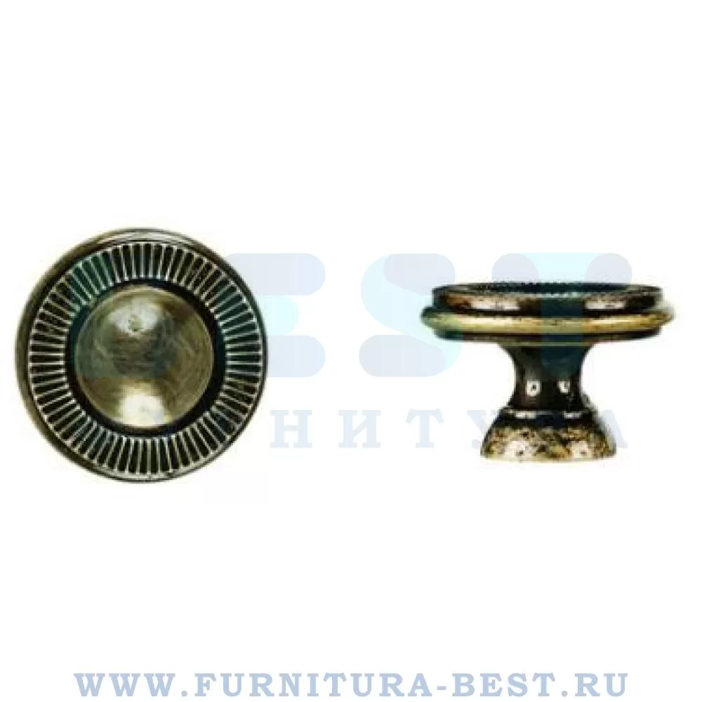 Ручка-кнопка, d=30 мм, материал цамак, цвет бронза, арт. 25.319.30.02 стоимость 350 руб.