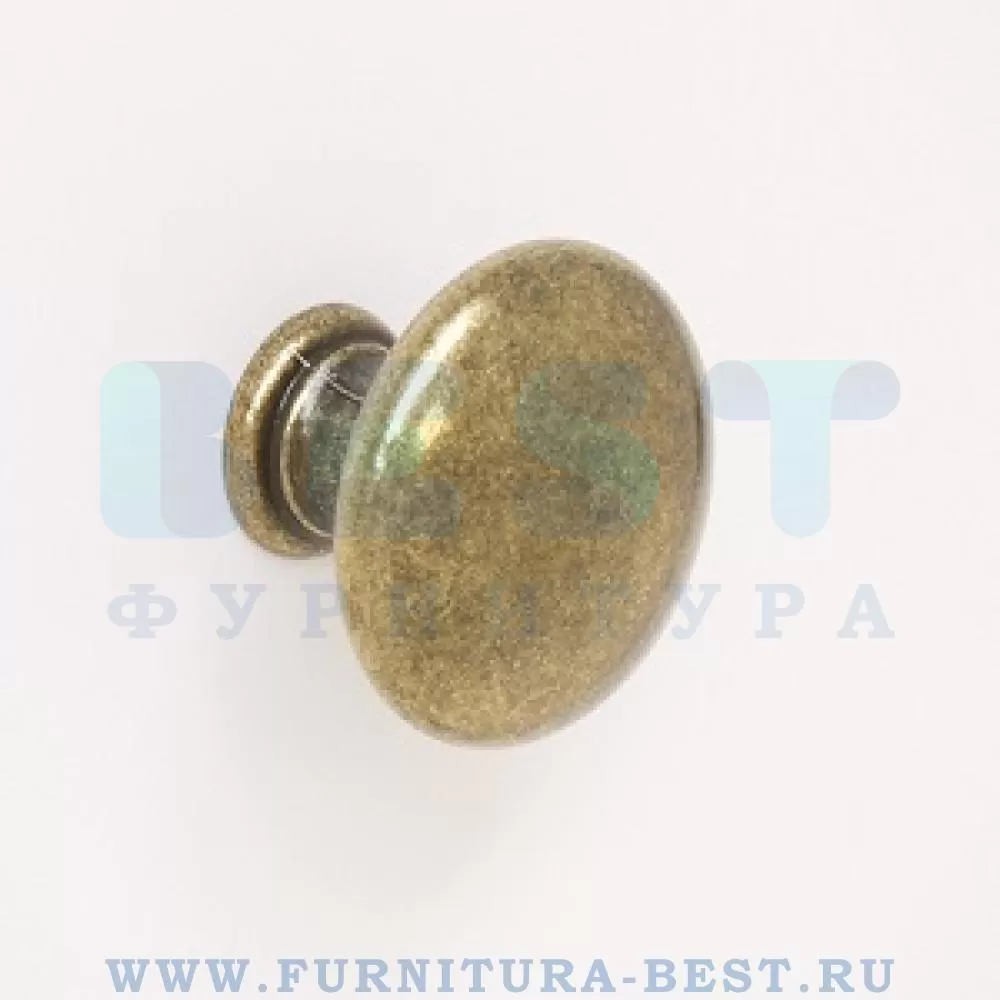 Ручка-кнопка, d=30 мм, материал цамак, цвет бронза, арт. WPO2024/30.00D1 стоимость 485 руб.