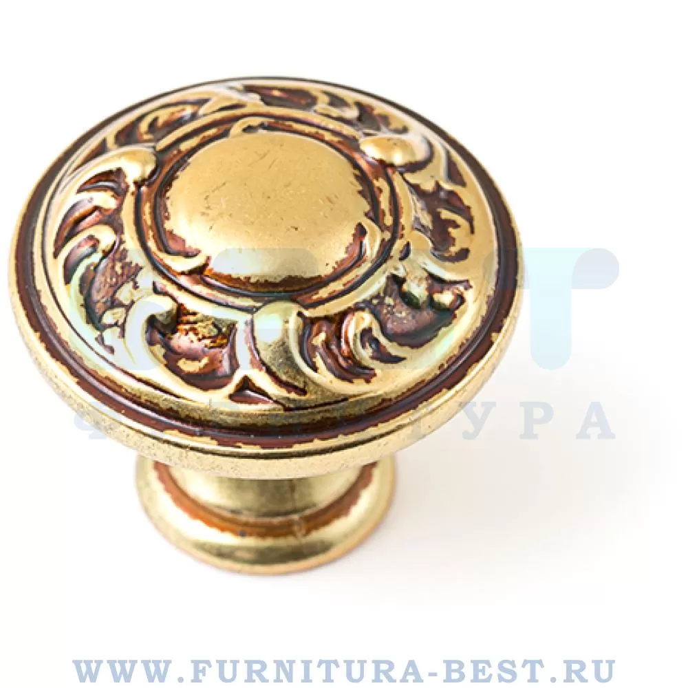 Ручка-кнопка, d=30 мм, материал цамак, цвет французское золото, арт. 24401.03000.54 стоимость 370 руб.