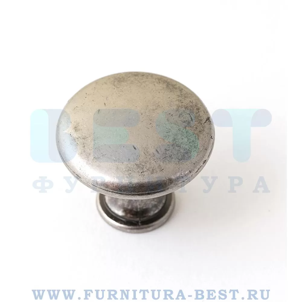 Ручка-кнопка, d=30 мм, материал цамак, цвет серебро, арт. 25.502.08 стоимость 300 руб.