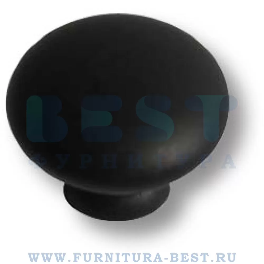 Ручка-кнопка, d=30x24 мм, материал цамак, цвет чёрный, арт. 15.324.30.09 стоимость 290 руб.