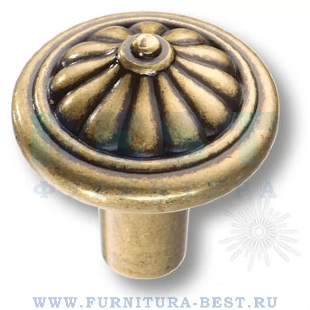 Ручка-кнопка, d=30x32 мм, материал цамак, цвет старая бронза, арт. 478025MP10 стоимость 520 руб.
