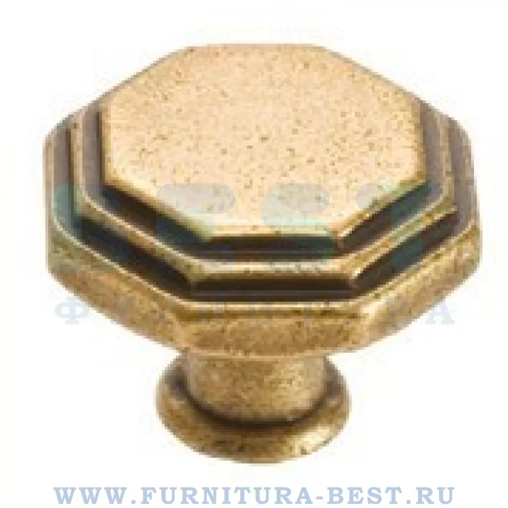 Ручка-кнопка, d=32*24 мм, материал цамак, цвет бронза античная французская, арт. 10.819.B25 стоимость 275 руб.
