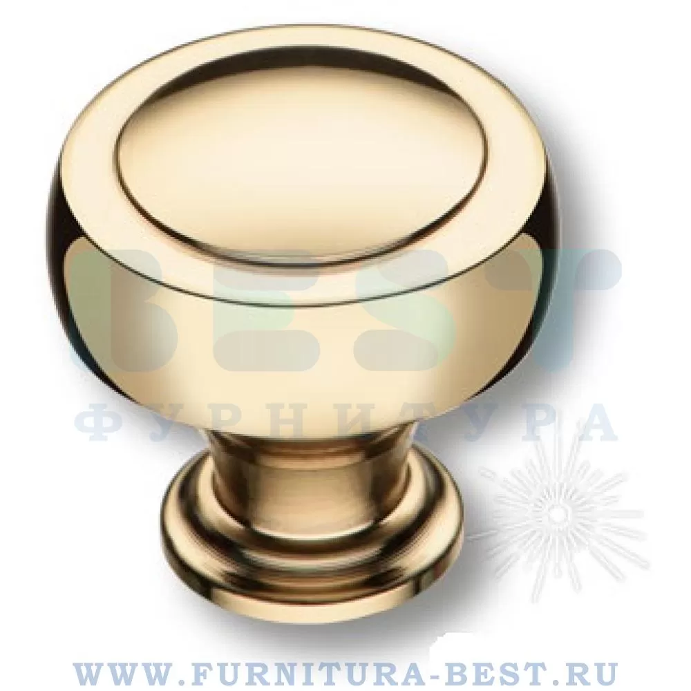 Ручка-кнопка, d=32*28 мм, материал алюминий, цвет глянцевое золото, арт. 1915 0032 GL стоимость 815 руб.