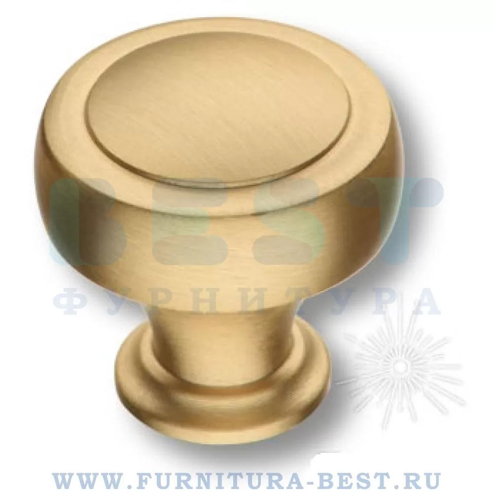 Ручка-кнопка, d=32*28 мм, материал алюминий, цвет матовое золото, арт. 1915 0032 BB стоимость 695 руб.