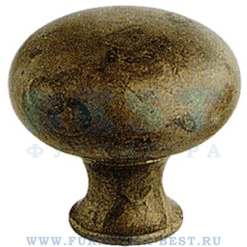 Ручка-кнопка, d=32 мм, материал латунь, цвет бронза, арт. 200202PB032 стоимость 1 100 руб.