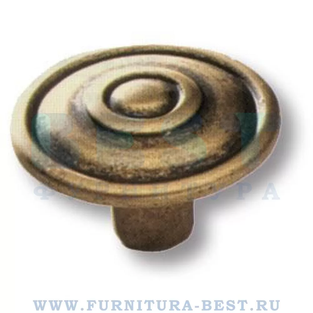 Ручка-кнопка, d=33*22 мм, материал цамак, цвет старая бронза, арт. 4516-22 стоимость 175 руб.
