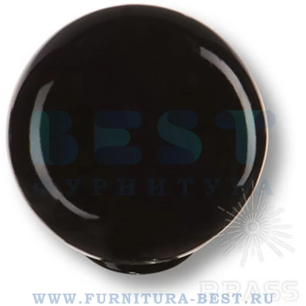 Ручка-кнопка, d=34*36 мм, материал пластик, цвет пластик (черный глянцевый), арт. 626NE2 стоимость 185 руб.