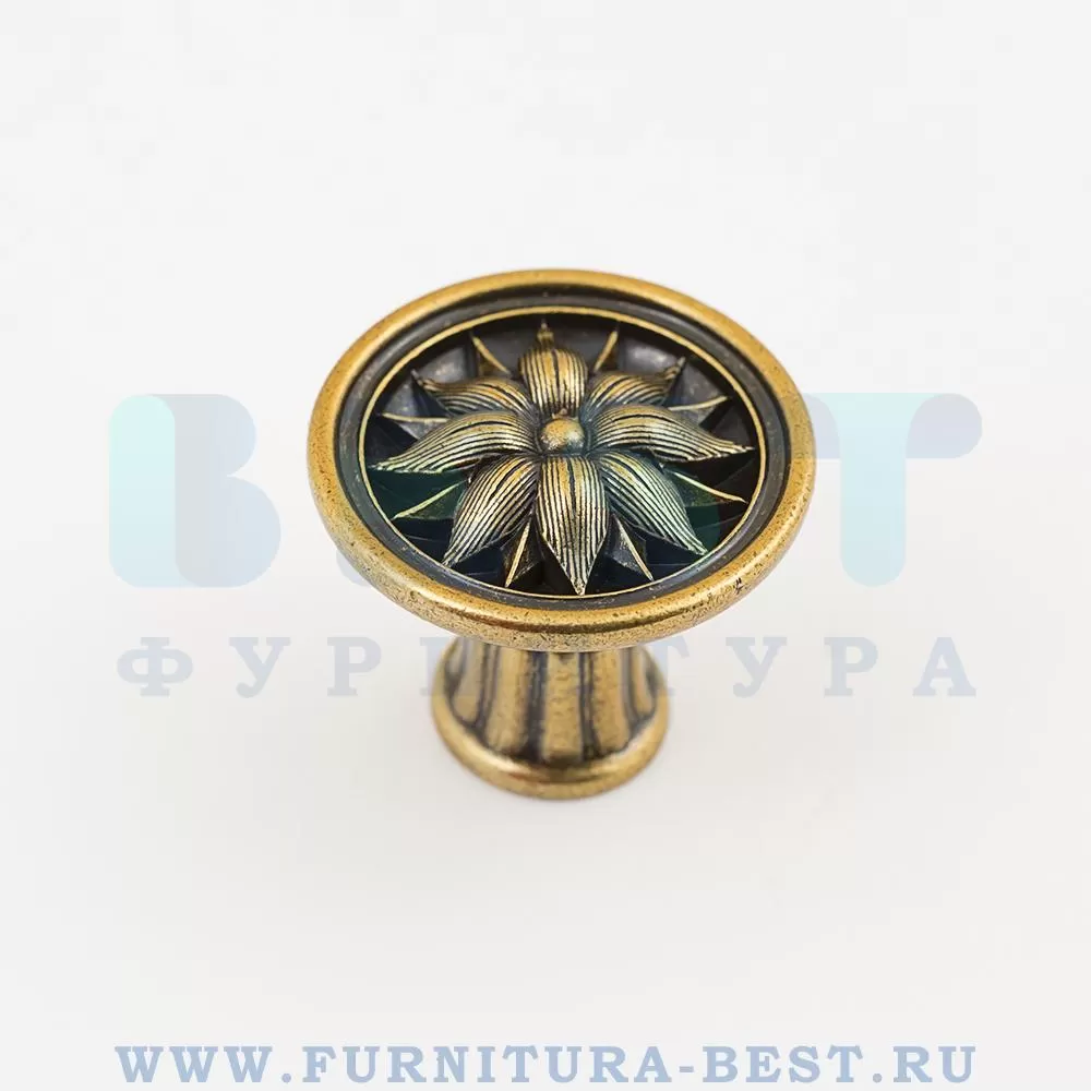 Ручка-кнопка, d=34.8*29 мм, материал цамак, цвет бронза, арт. RZ191Z.029BA стоимость 390 руб.