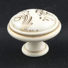 Ручка-кнопка P77.Y01.G7.MT5G Мебельные ручки керамика