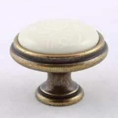 Ручка-кнопка P77.Y01.M3.MD1G Мебельные ручки керамика