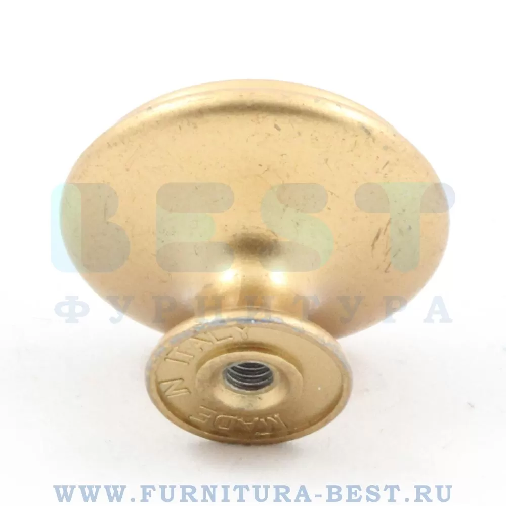 Ручка-кнопка, d=35*27 мм, материал металл, цвет золото матовое "милан" + керамика, арт. P77.Y01.H3.MR8G стоимость 550 руб.