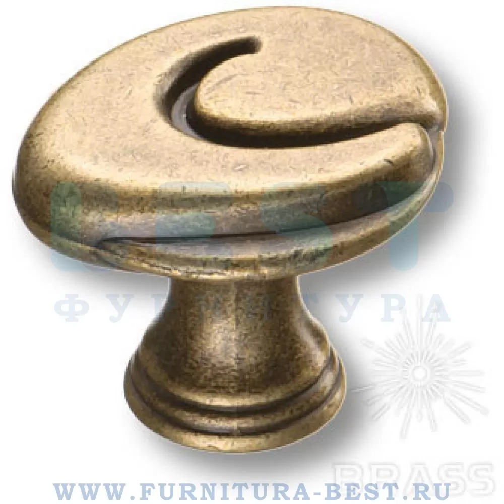 Ручка-кнопка, d=35*27 мм, материал цамак, цвет античная бронза, арт. 15.347.00.12 стоимость 295 руб.