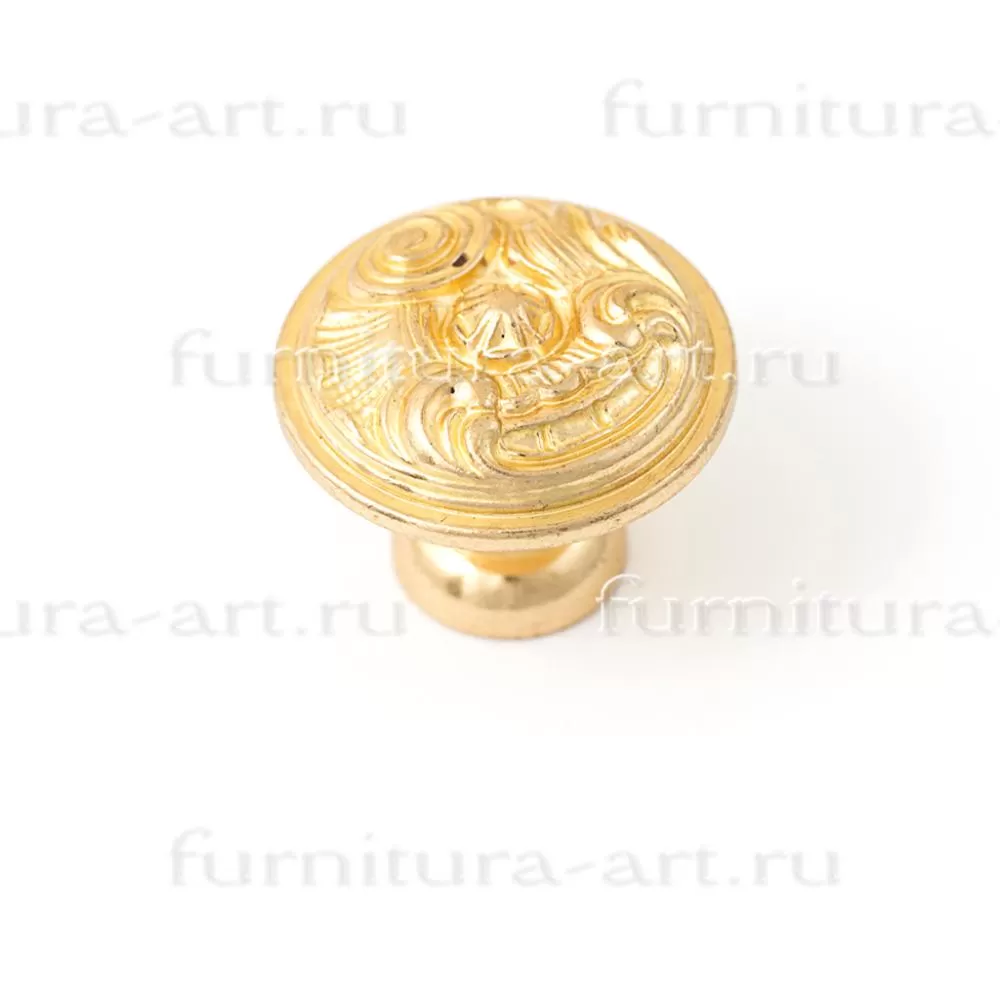 Ручка-кнопка, d=35*29 мм, материал латунь, цвет золото, арт. 012035L стоимость 1 190 руб.