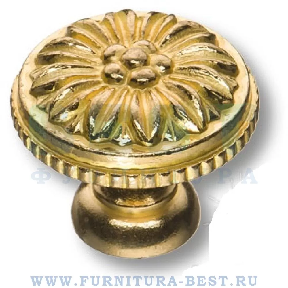 Ручка-кнопка, d=35*30 мм, материал латунь, цвет золото, арт. 013035L стоимость 1 185 руб.