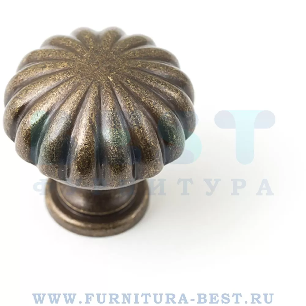 Ручка-кнопка, d=35 мм мм, материал латунь, цвет бронза, арт. 016835O стоимость 2 815 руб.