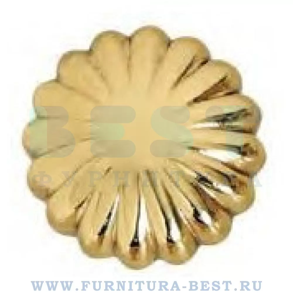 Ручка-кнопка, d=35 мм мм, материал латунь, цвет золото глянец, арт. 016835L стоимость 1 875 руб.