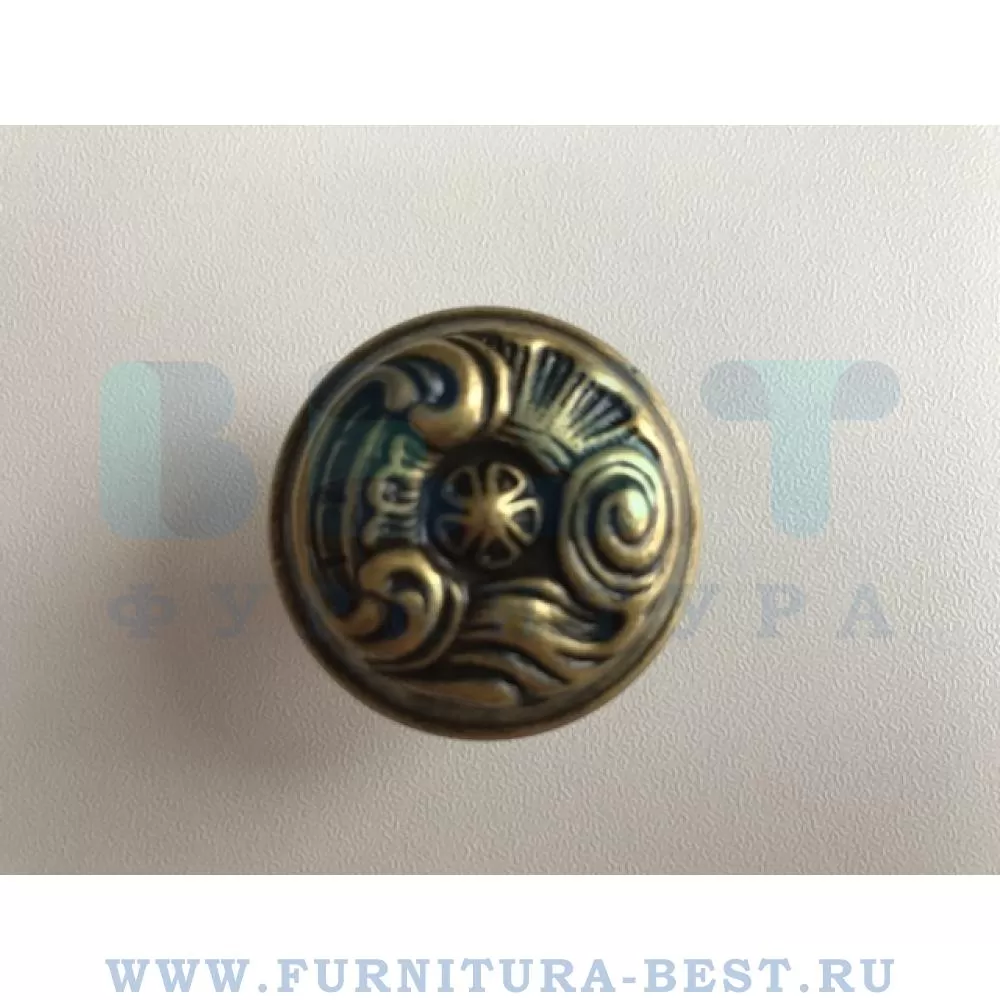 Ручка-кнопка, d=35 мм, цвет бронза, арт. WPO.2028/35.00D1 стоимость 535 руб.