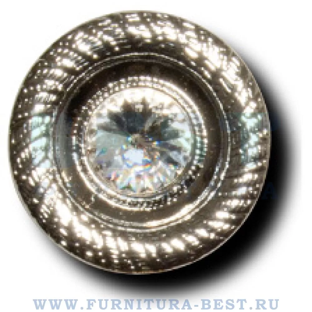 Ручка-кнопка, d=35 мм, цвет хром глянец с кристаллом, арт. 29.405.29 стоимость 700 руб.