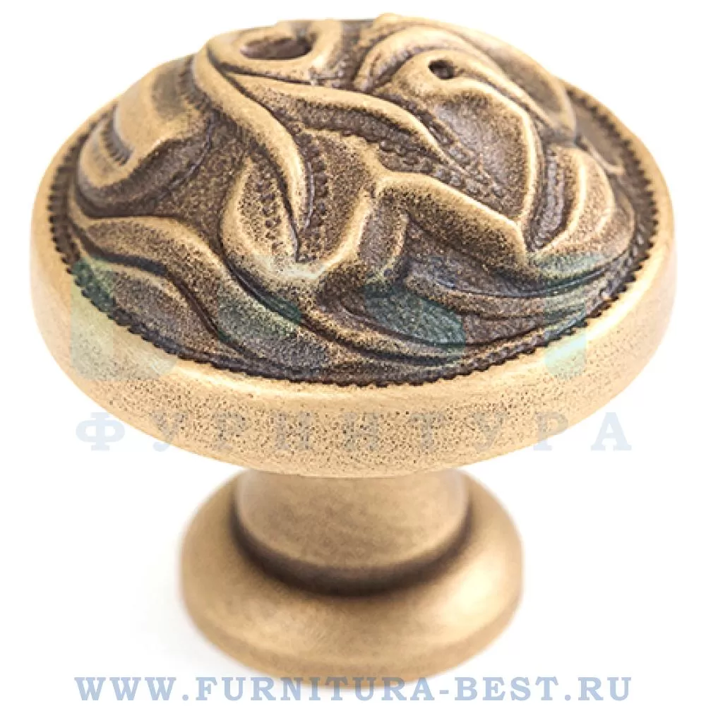 Ручка-кнопка, d=36 мм, материал латунь, цвет бронза, арт. 201272PB036PM стоимость 1 980 руб.