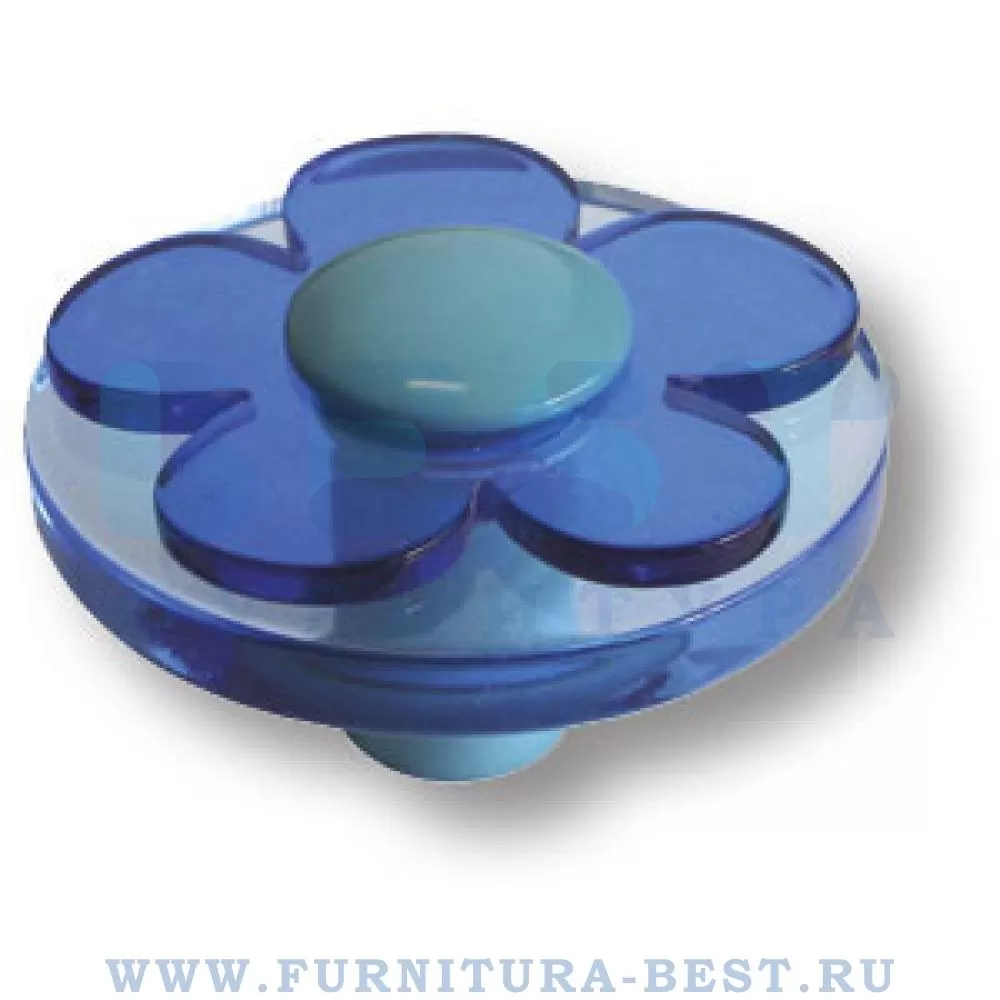 Ручка-кнопка, d=38*24 мм, материал сталь, цвет пластик (синий), арт. 679AZ стоимость 1 060 руб.