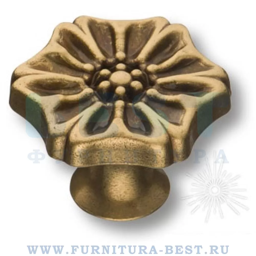Ручка-кнопка, d=38x27 мм, материал цамак, цвет античная бронза, арт. 110-ANTIK стоимость 490 руб.