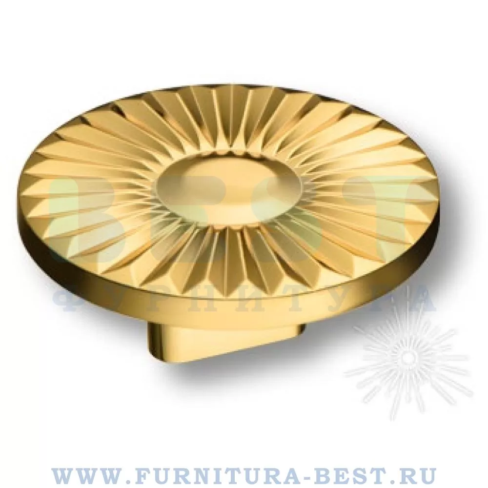 Ручка-кнопка, d=60*26 мм, материал цамак, цвет глянцевое золото, арт. 4193 016MP11 стоимость 910 руб.
