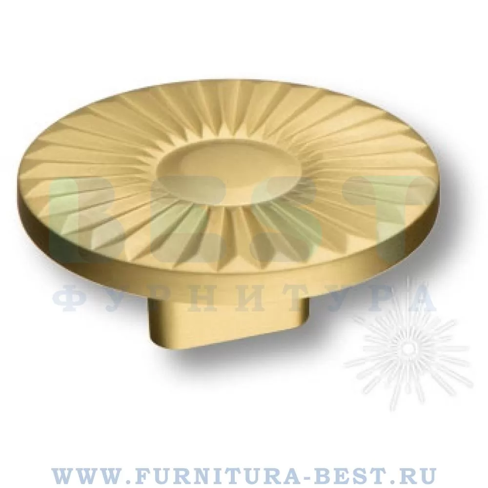 Ручка-кнопка, d=60*26 мм, материал цамак, цвет матовое золото, арт. 4193 016MP35 стоимость 910 руб.