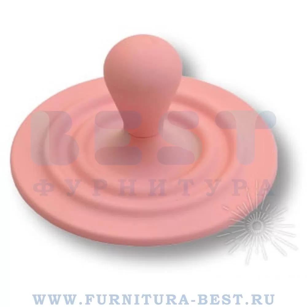 Ручка-кнопка, d=70*32 мм, материал пластик, цвет пластик (розовый), арт. 446025ST02 стоимость 535 руб.