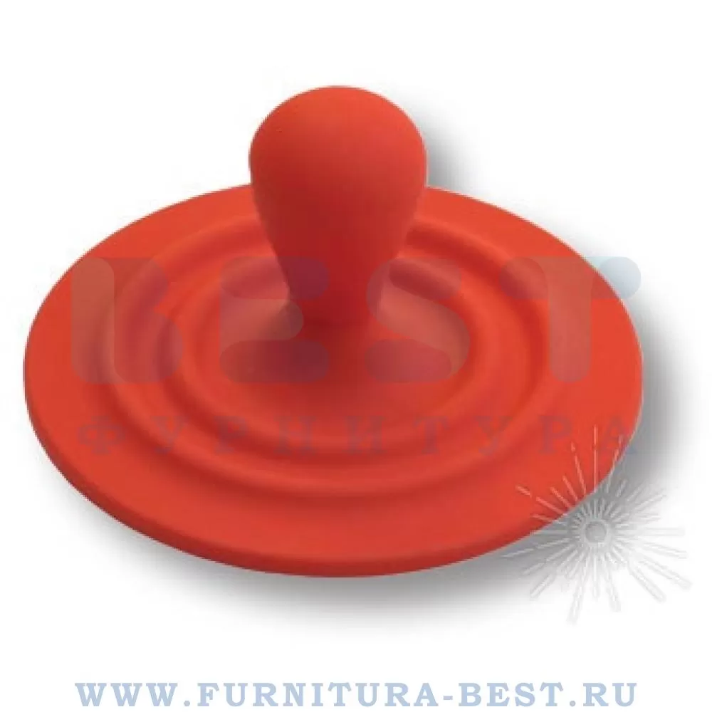 Ручка-кнопка, d=70x32 мм, материал пластик, цвет пластик (красный), арт. 446025ST09 стоимость 530 руб.