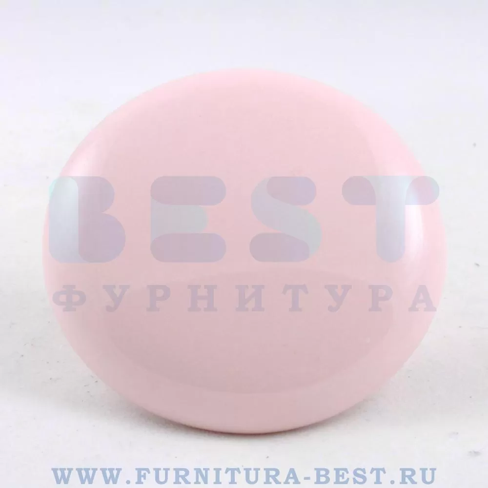 Ручка-кнопка, материал керамика, цвет розовый, арт. Y PINK стоимость 815 руб.