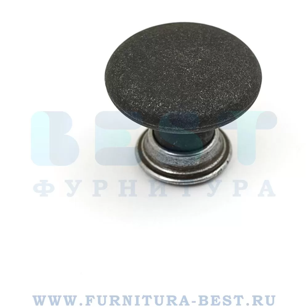 Ручка-кнопка, цвет черн. мат. сталь/ олово, арт. 15.3584.53.58 стоимость 800 руб.
