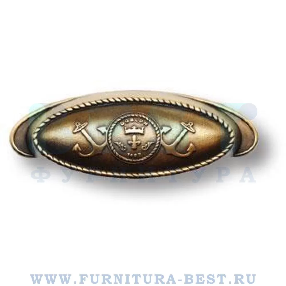 Ручка-раковина 64 мм, материал цамак, цвет бронза, арт. 4568.0064.001 стоимость 410 руб.