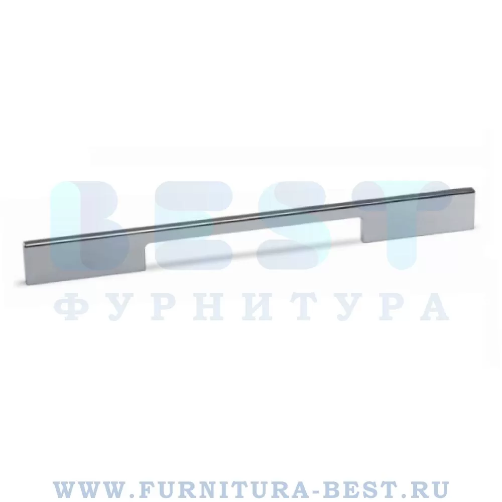 Ручка-скоба 128 мм, материал алюминий, цвет хром глянец, арт. 0055128L01 стоимость 840 руб.