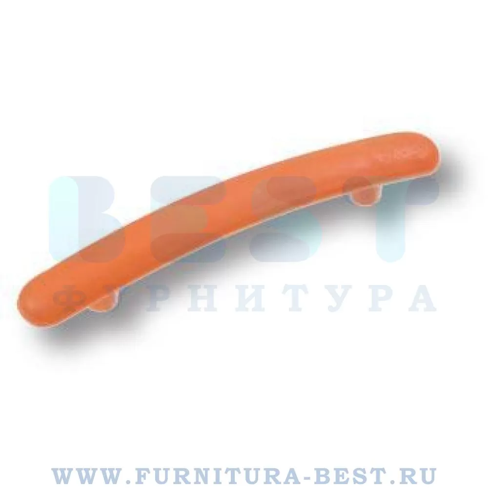 Ручка-скоба 128 мм, материал каучук, цвет каучук, металл (оранжевый), арт. 02.0478.128.068 стоимость 425 руб.