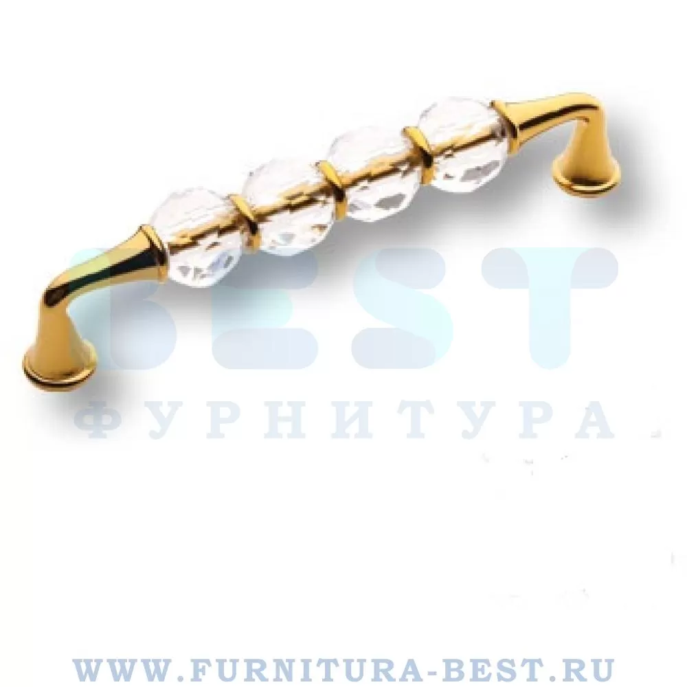 Ручка-скоба 128 мм, материал латунь, цвет золото, арт. 2537-003-128 стоимость 4 840 руб.