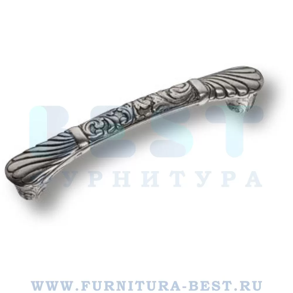Ручка-скоба 128 мм, материал серебро, цвет серебро античное, арт. 856.128.27 стоимость 12 750 руб.