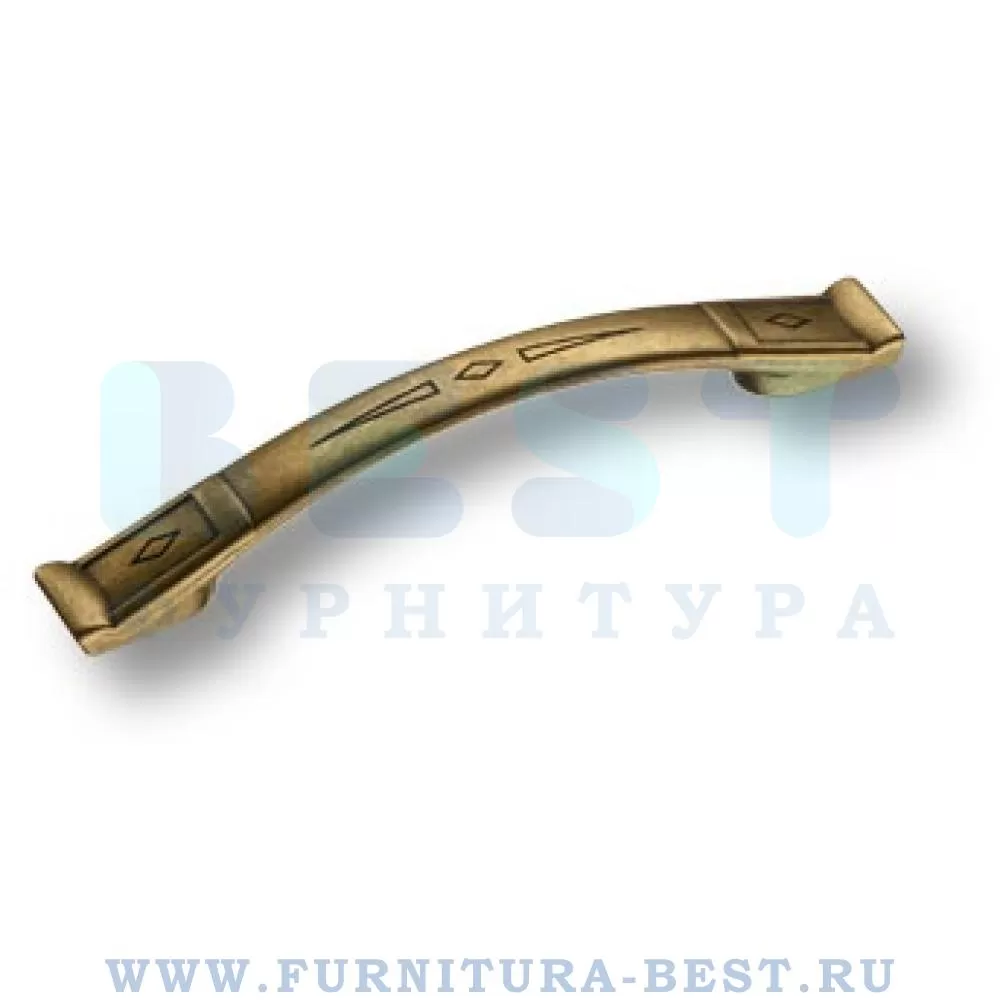 Ручка-скоба 128 мм, материал цамак, цвет античная бронза, арт. 15.128.128.12 стоимость 740 руб.