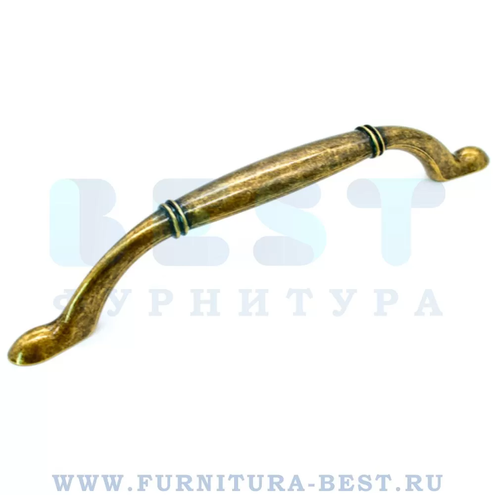Ручка-скоба 128 мм, материал цамак, цвет античная бронза, арт. UR49-G35/128 стоимость 840 руб.